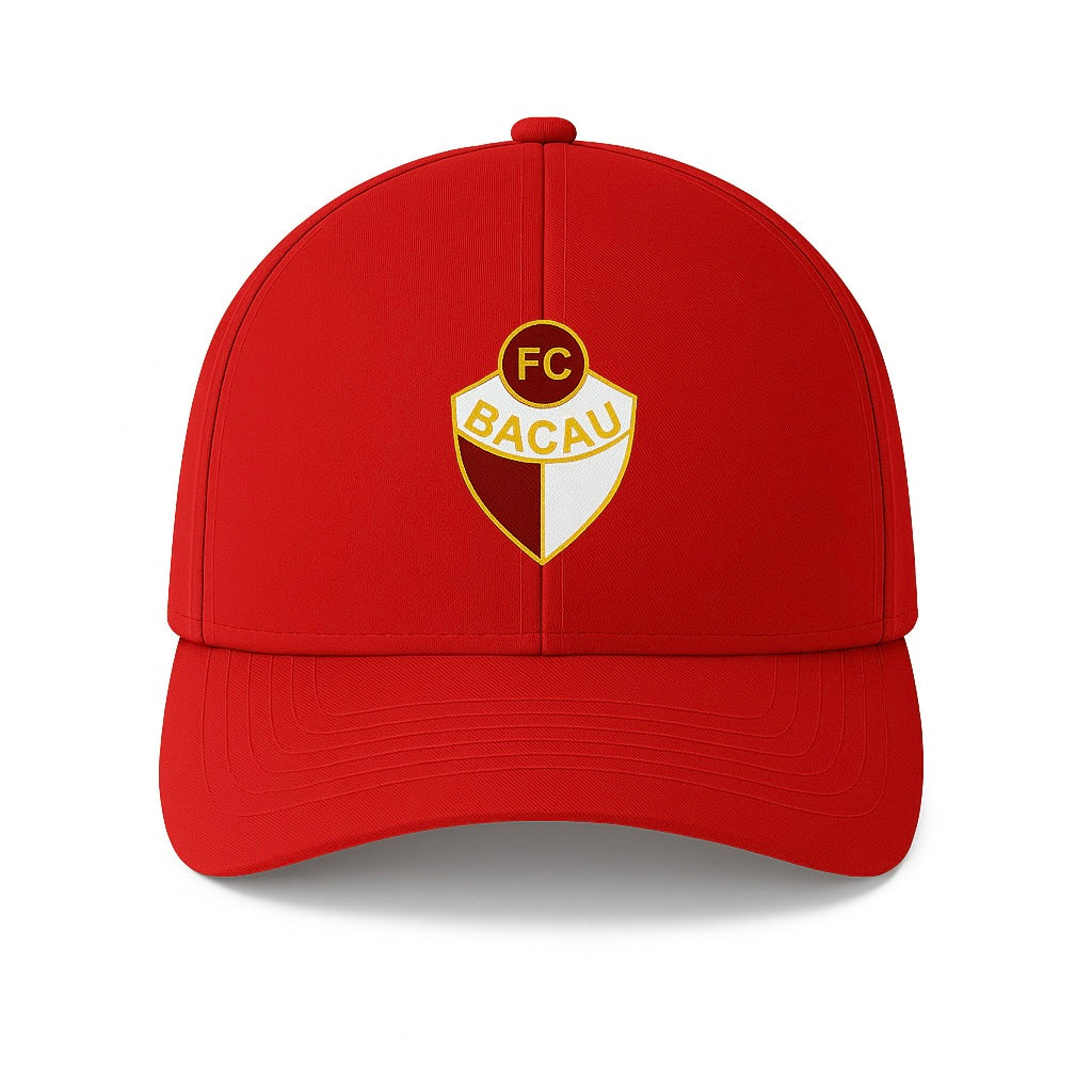 Sapca rosie cu logo brodat