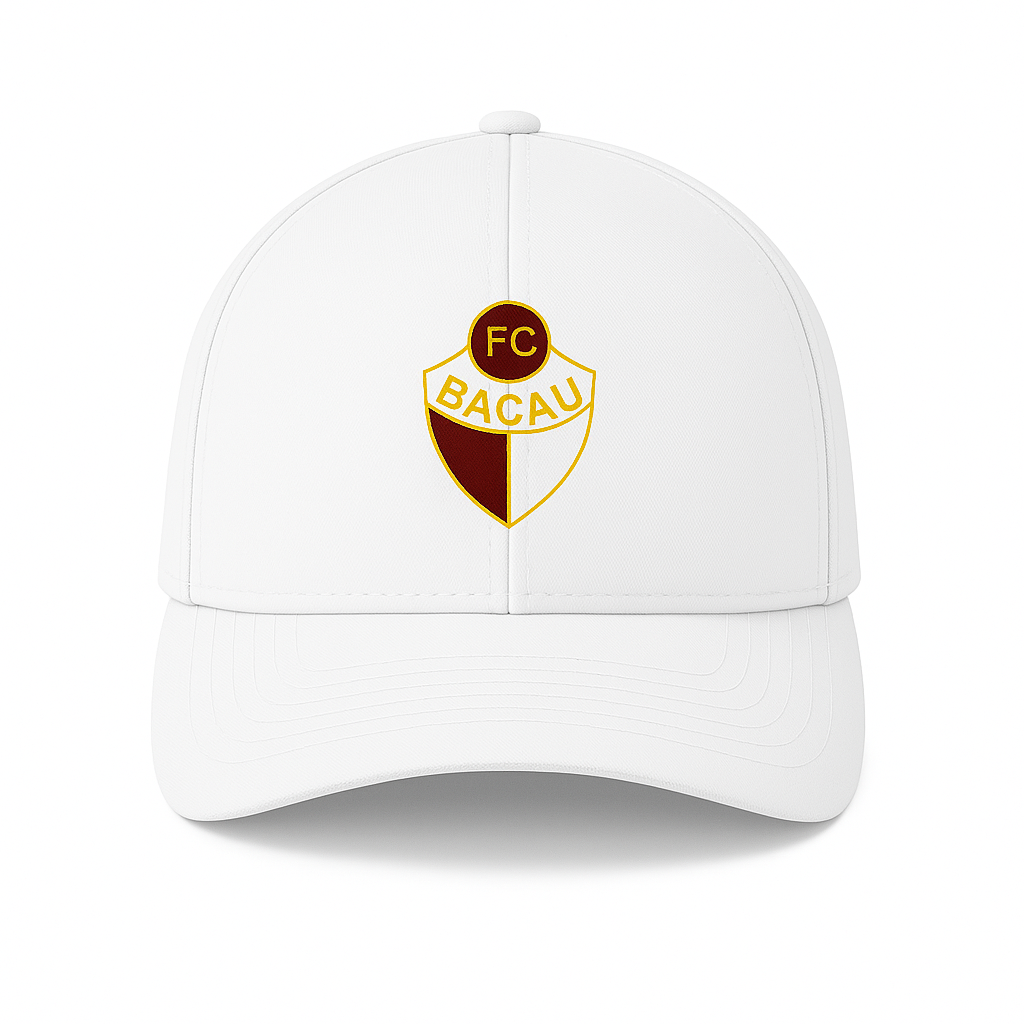 Sapca alba cu logo brodat