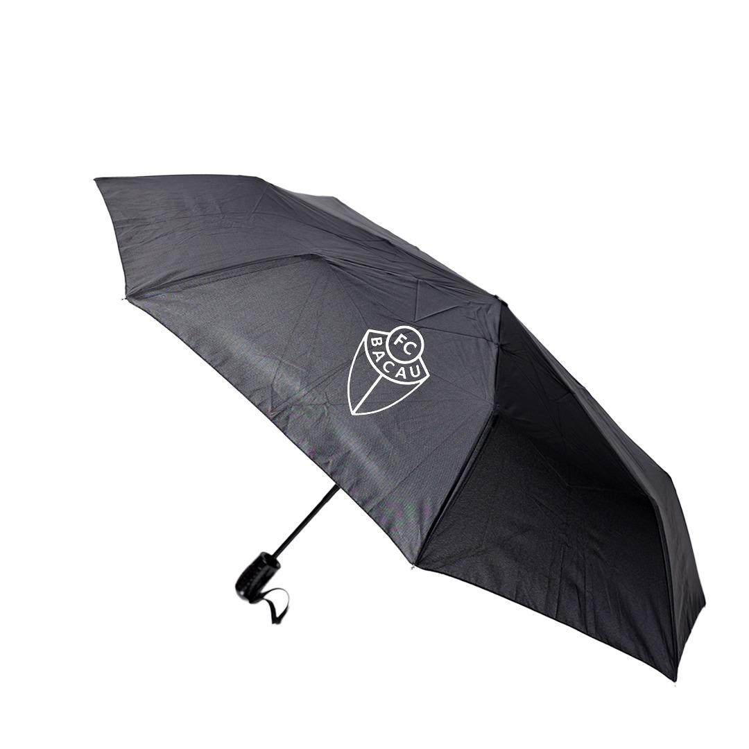 Umbrela neagra FC BACAU cu logo alb