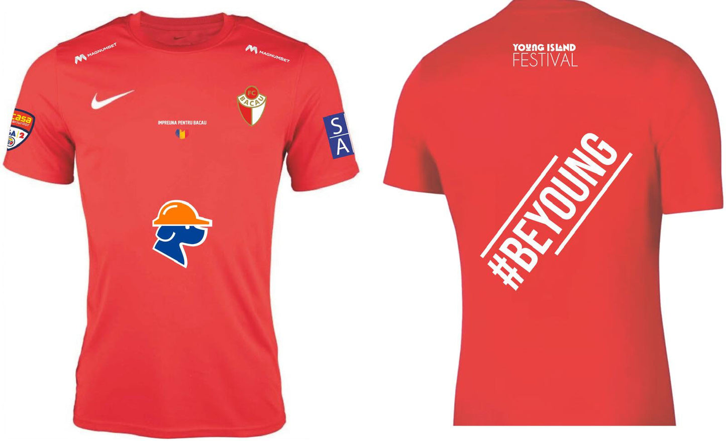 Tricou Oficial Joc Editia FC Bacau & Young Island Festival - Rosu